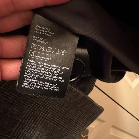 Men’s H&M Houndstooth Peacoat - Picture 5 of 5